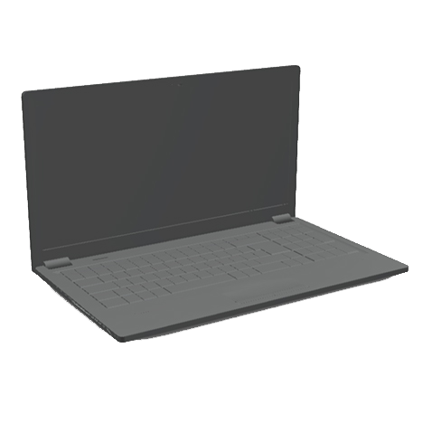 A detailed pc laptop